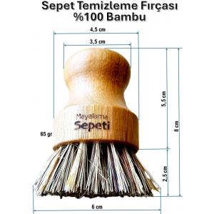 Sepet Temizleme Fırçası - %100 Bambu